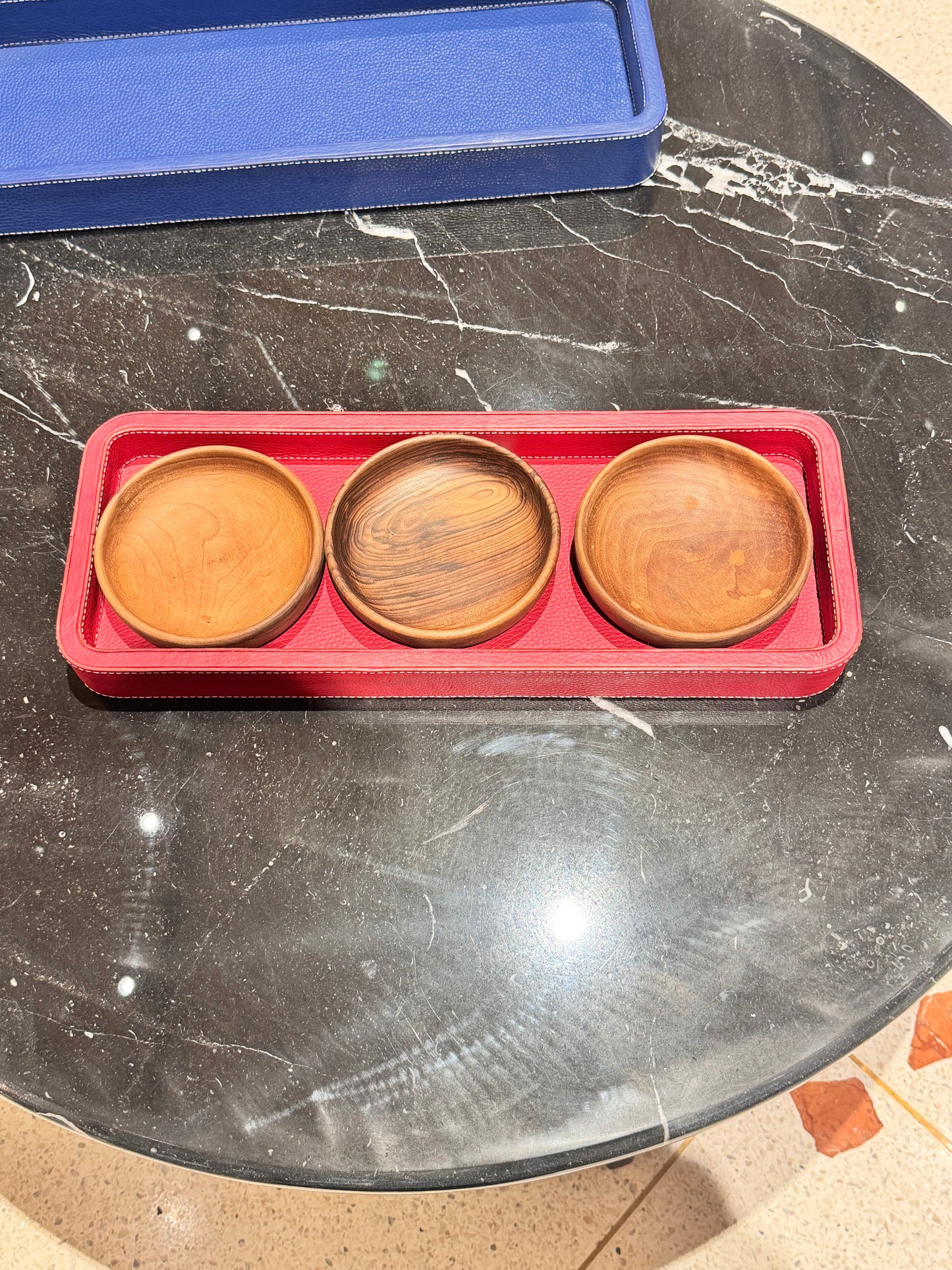 Italian Leather Valet Tray